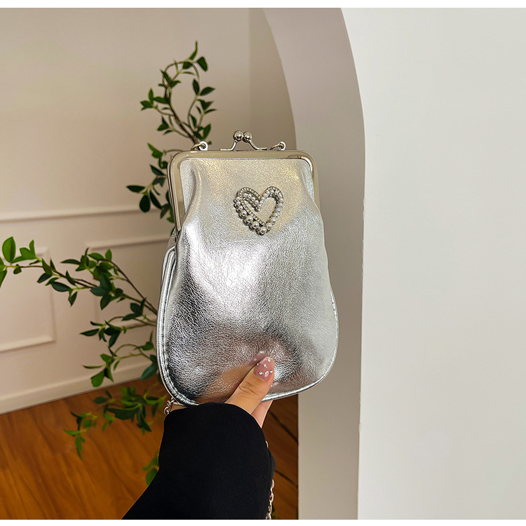 Personalized, fashionable and casual shell phone bag, new retro crossbody bag, lapel handbag, commuting single-shoulder crossbody bag undefined