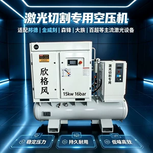 Laser cutting dedicated air compressor 15kw16bar integrated air compressor
