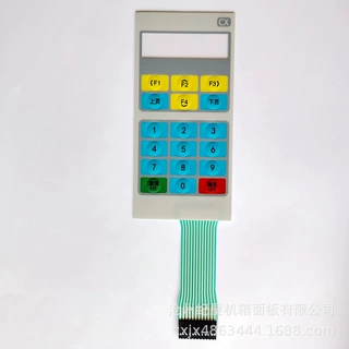 薄膜开关面板 纺织设备数显按键开关标贴  锅仔片导电薄膜按键