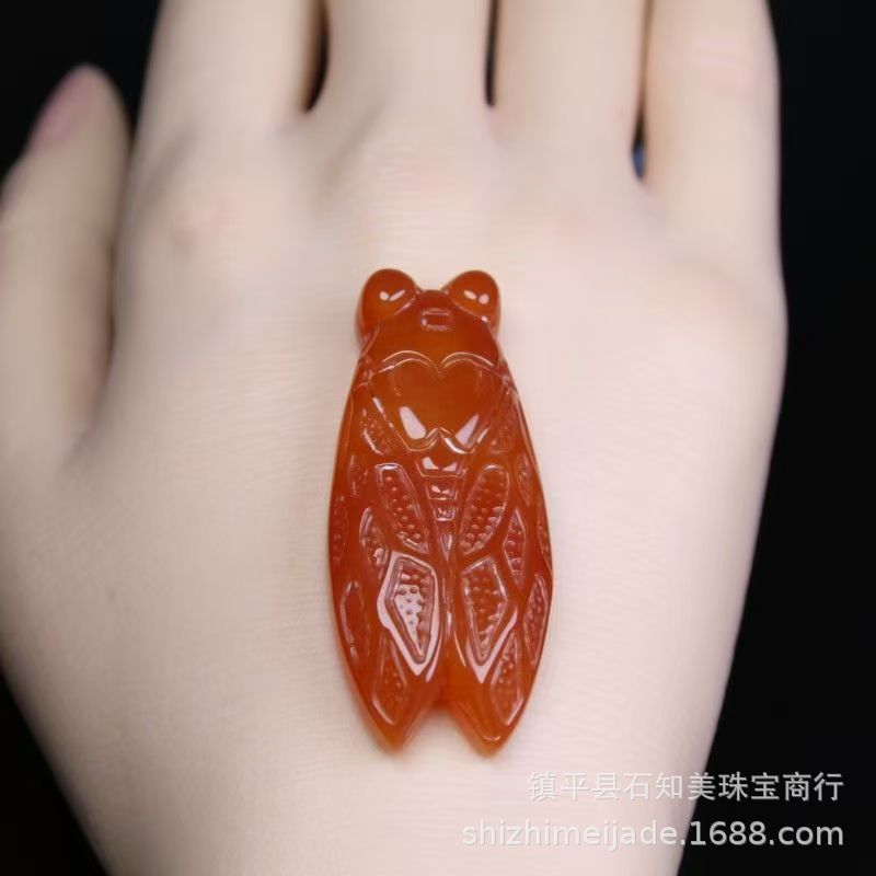 男性と女性用の氷の赤瑪瑙観音仏ペンダント、カルセドニー安全バックル、貔貅、さまざまなペンダント、ライブストリーミング在庫あり|undefined