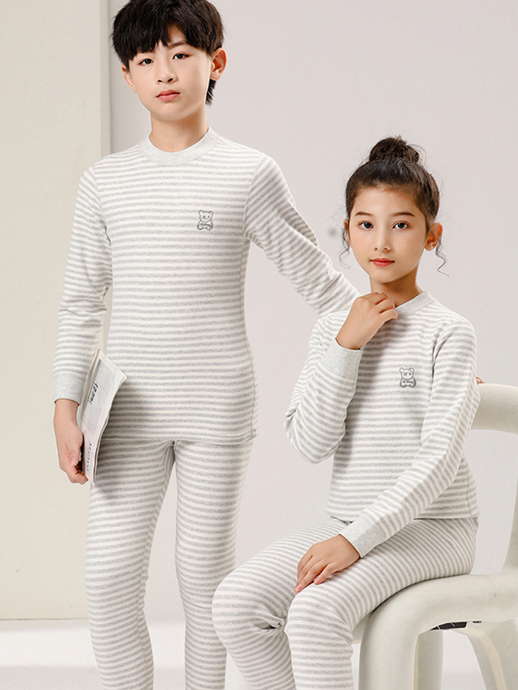 Pantalones de otoño para niños, ropa interior caliente para niños, niñas y niñas, pijamas de algodón para niños, ropa para el hogar para niños