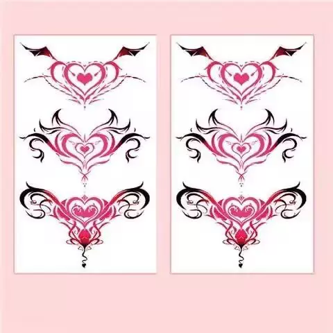 厂家批发魅魔纹身贴防水小腹性感后腰女情侣私密女生肚子彩绘贴纸