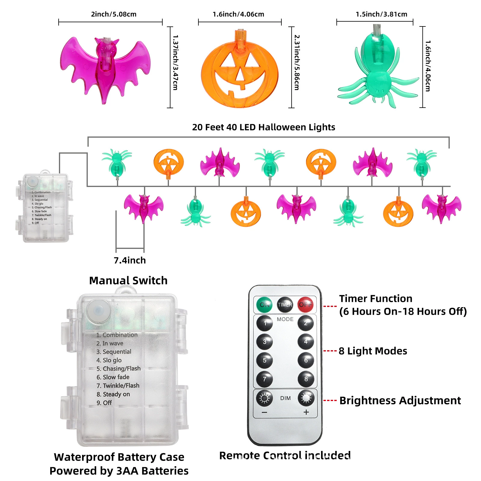 LED travel lights, decorations, halloween, for import