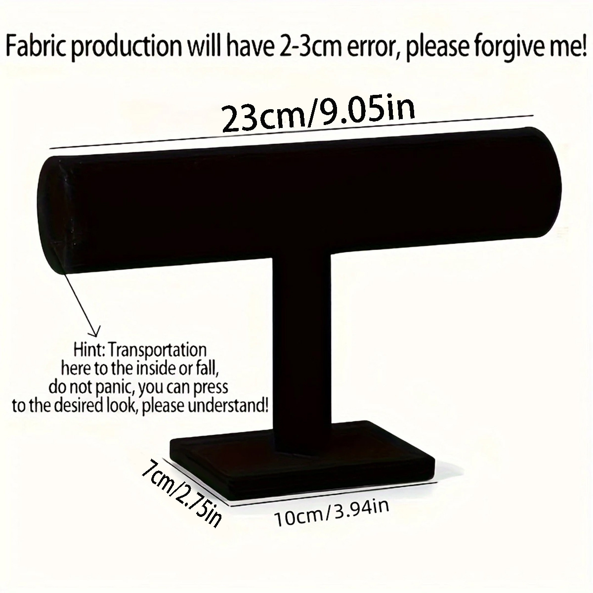 Single layer black velvet