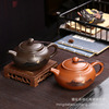 capacity dark-red enameled pottery teapot Go hand in hand Explosive money Cinnabar Teapot business affairs gift logo