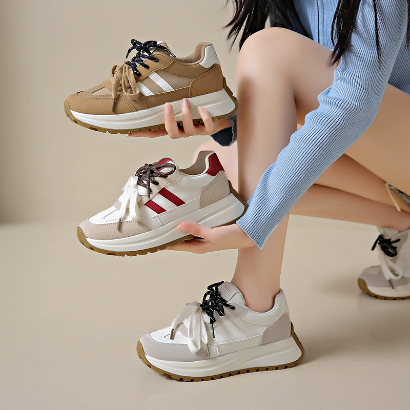 Корейская версия обуви Agan женский прилив 2024 новый осенний рост студенческой спортивной повседневной женской обуви