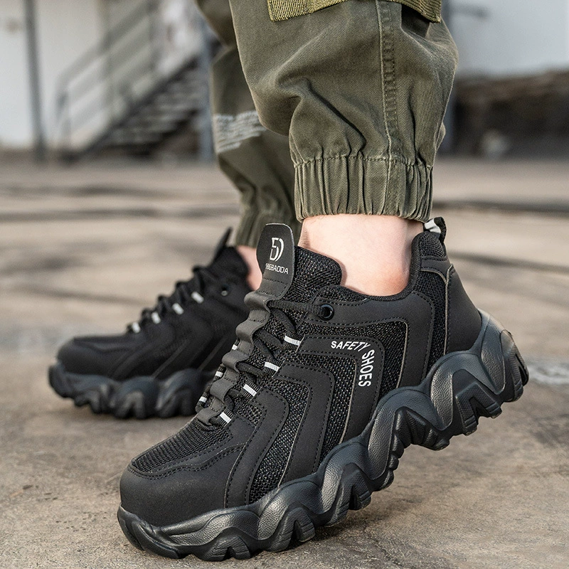 Трансграничная Новая стальная головка Four Seasons обувь для охраны труда для мужчин и женщин, защитная обувь с защитой от ударов, дышащая износостойкая Рабочая обувь оптом