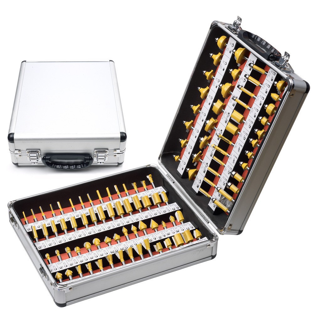 1/4 vástago 100 piezas traje carpintería fresadora máquina de grabado máquina de corte de fresado de baquelita cortador de cabeza cortador de corte cuchillo de flores