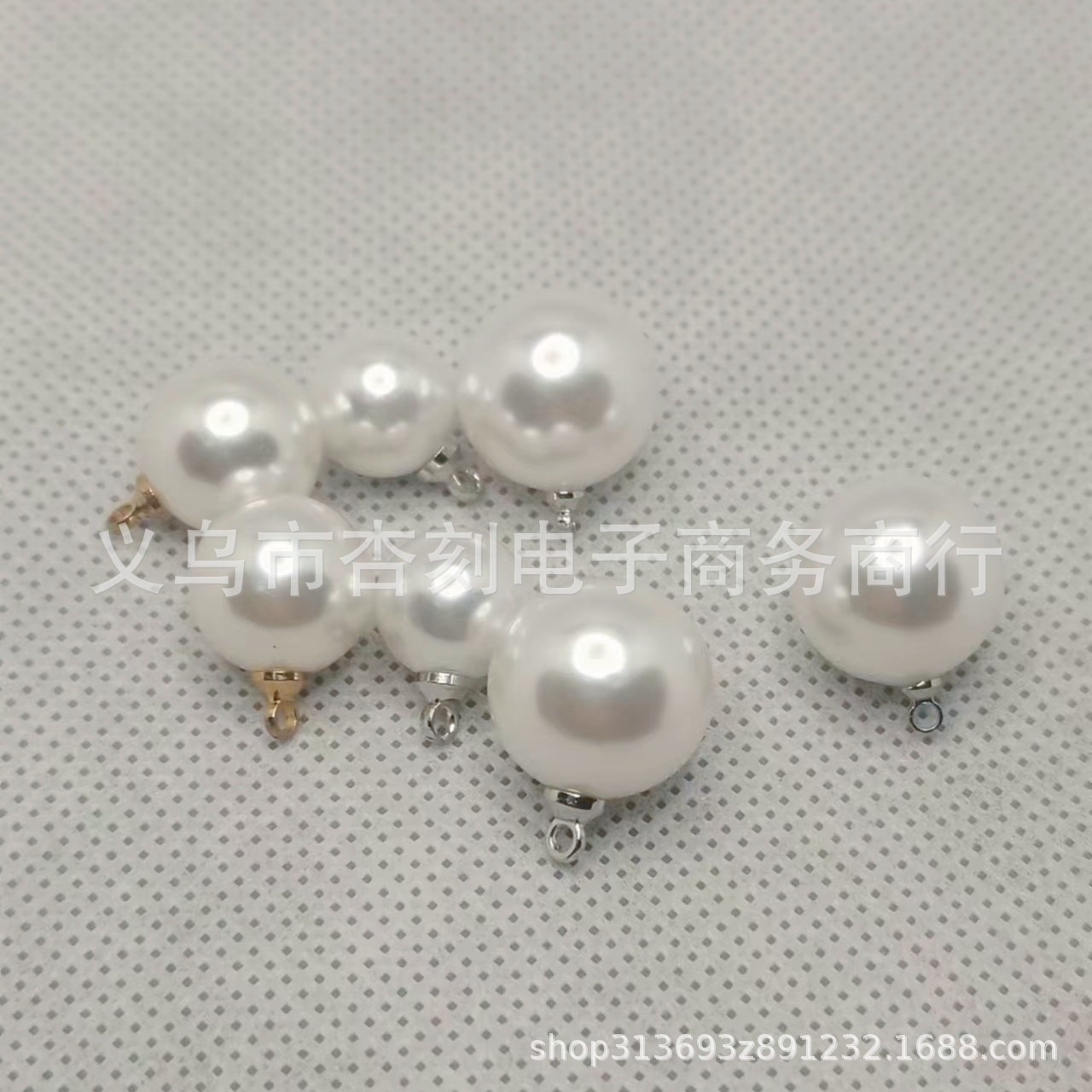 Round beads pearl, pendant, earrings handmade, necklace, accessory, accessories, DIY 2