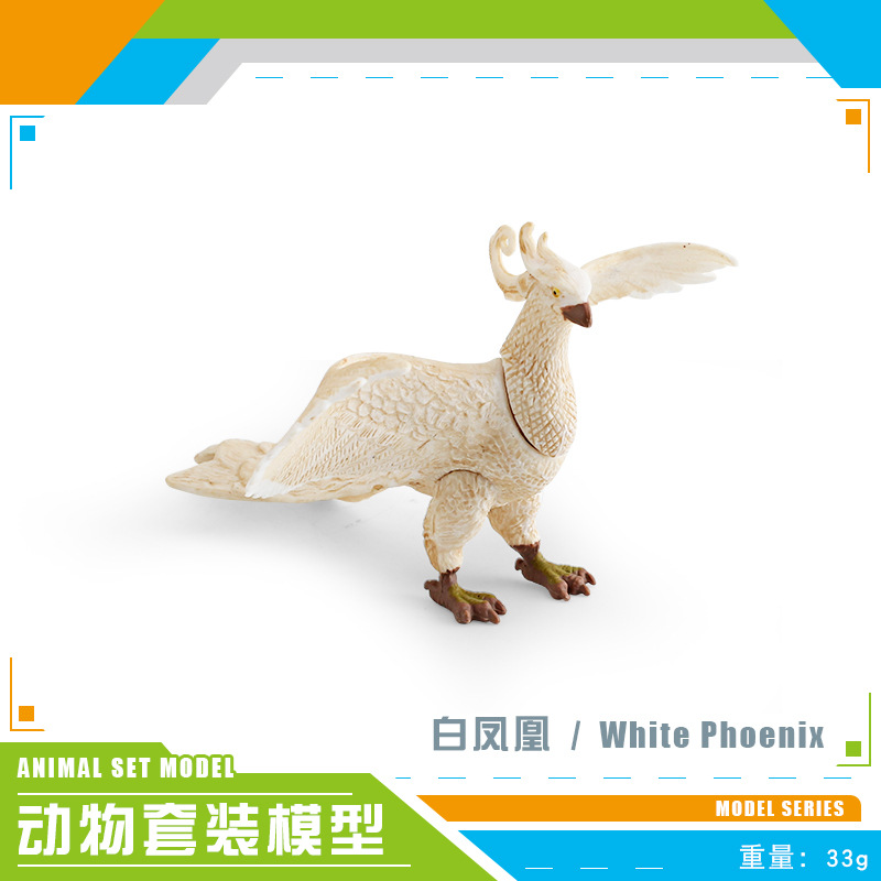 Cross-border simulación bosque animal modelo infantil cognitivo blanco Phoenix verde iguana escorpión Python cuerno lagarto escritorio Decoración