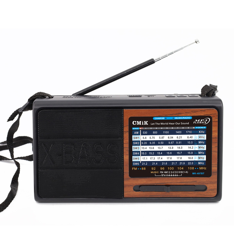 Comercio exterior nuevo retro radio multibanda FM / AM / SW altavoces Bluetooth inalámbricos portátiles recargables transfronterizos