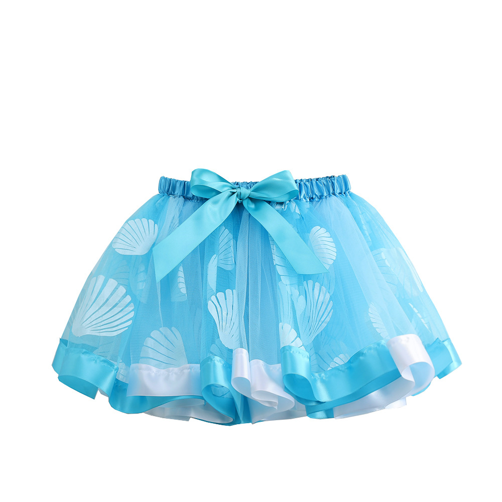 2025 nuevo estilo plus forro malla arcoíris falda espectáculo de danza falda tutu para niños falda falda corta para niñas