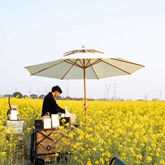 屋外日除け傘屋外大日傘レジャーキャンプネット赤柱傘ベランダ庭傘屋外露店