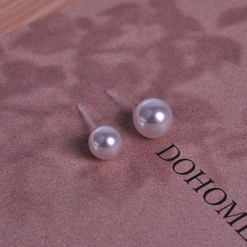 Freshwater resin pearl earrings earrings women's earrings set stall jewelry round wholesale perfect round new Chinese style