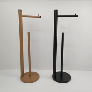 Cross-Border Floor-Standing Paper Towel Holder Toilet Bathroom Punch-Free Vertical Paper Towel Holder Direct Supply from the Source Manufacturer
