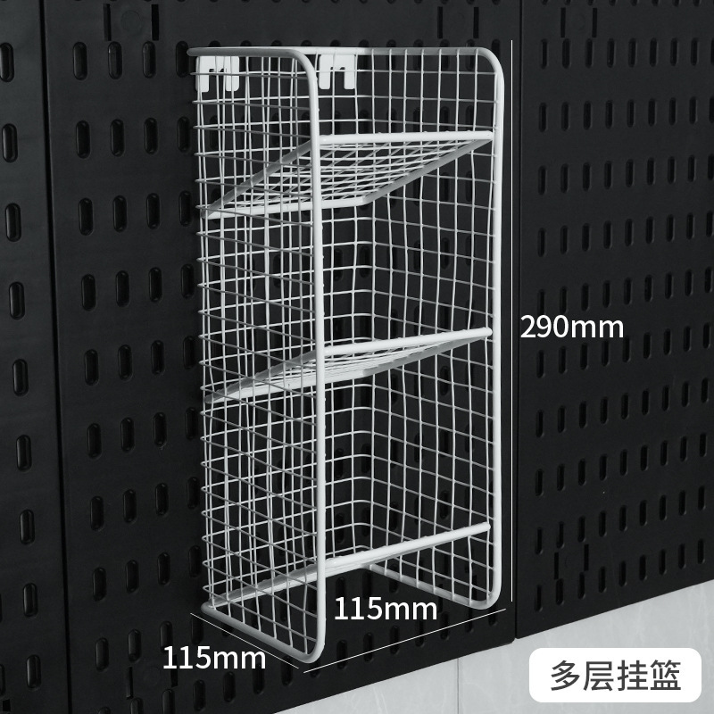 免打孔洞洞板置物架大学生书桌整理架墙上电竞书桌面文具收纳厨房|undefined