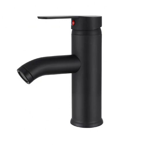 Stainless steel hot and cold bathroom faucet European black pedestal sink faucet bathroom sink faucet
