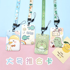 Engraved cute large card case game card bag subway bus access card holder manufacturer wholesale cartoon