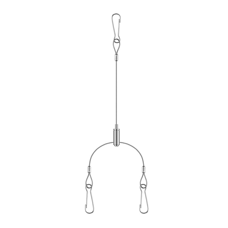 Tensor de cable para luces de exterior, gancho de sujeción, accesorios para iluminación de metro, cuerda de acero anticaídas, placa de techo, cuerda de acero para lámparas colgantes