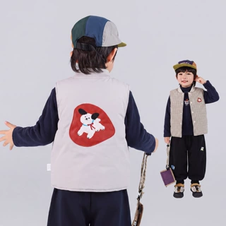 儿童两面可穿马甲男童棉马甲秋冬款男孩背心恒温夹棉保暖2026冬季