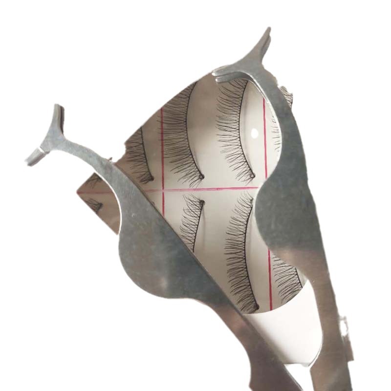 Pinzas de pestañas falsas dispositivo auxiliar Acero inoxidable principiante removedor de maquillaje clip multifuncional anti-vibración color primario