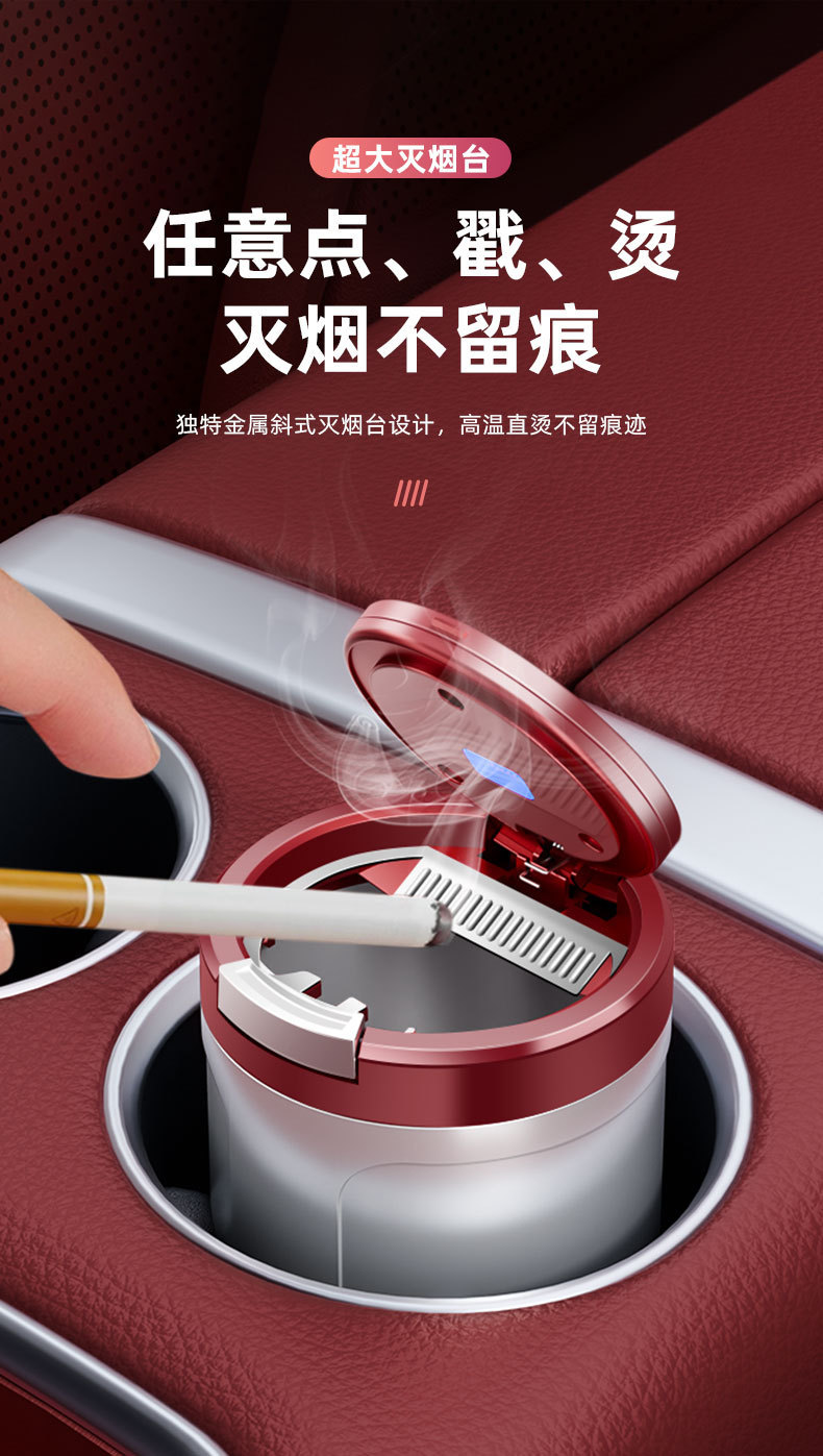 Suitable for Leapmotor Car Ashtray C10 One-Touch Opening C11 Creative C16 New Model C01/T03 Car Ashtray