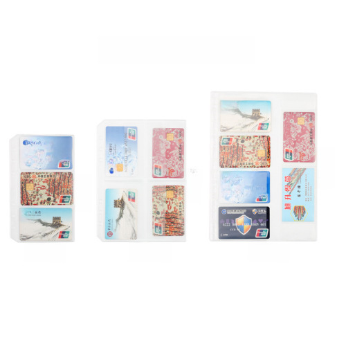 PVC transparent bag A6 notebook A5 storage file bag information bag notebook business card book B5 loose-leaf bag