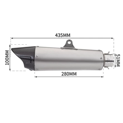 Exhaust pipe Ninja400 650 Z750 Z800