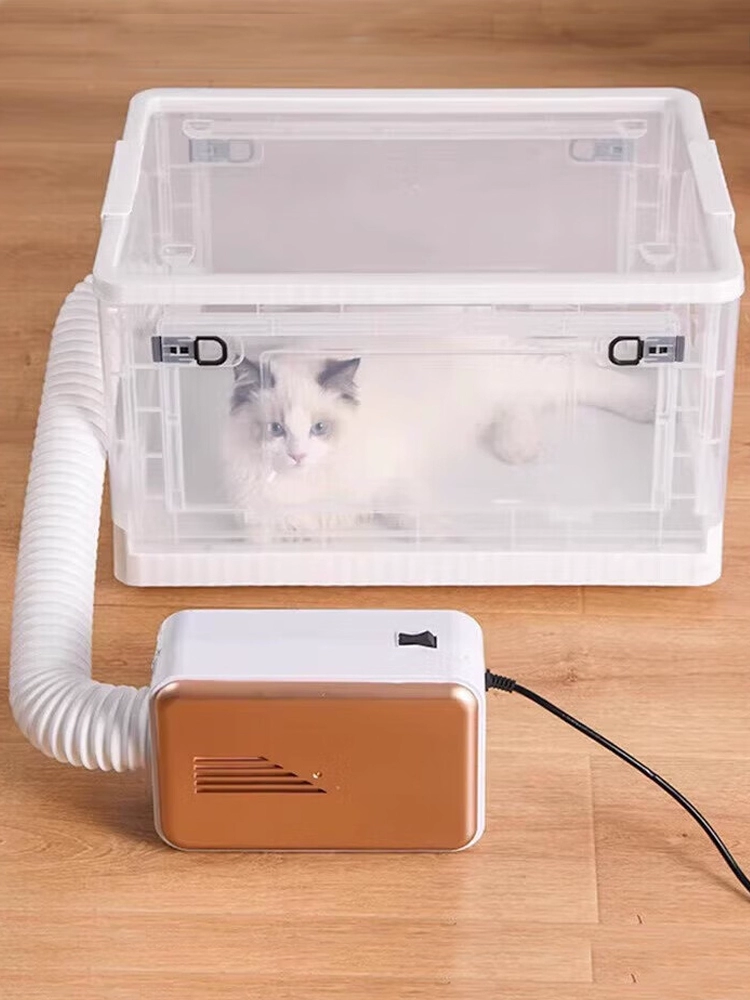 Коробка для сушки домашних кошек, бытовой вентилятор для купания маленьких собак, сушилка для кроликов Мэйн-Кун и сушки волос, простая складная