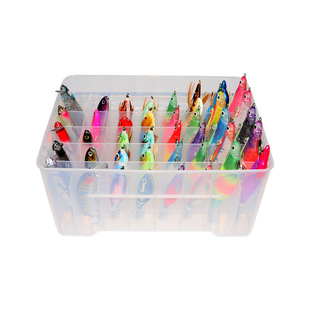 Fishing Box Liner Bait Box Wooden Shrimp Box Multi-Functional Portable Fishing Box with Hole Sea Fishing Box Accessories Iron Plate Box Cross-Border Wholesale