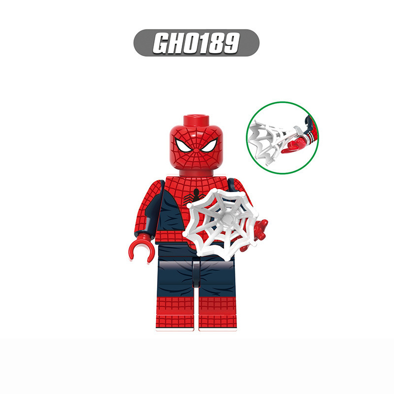 国境を越えた卸売ホットセール互換性のあるレゴスパイダーマンミニフィギュアシリーズ子供の教育用組み立て式小さな粒子ビルディングブロックおもちゃ|undefined