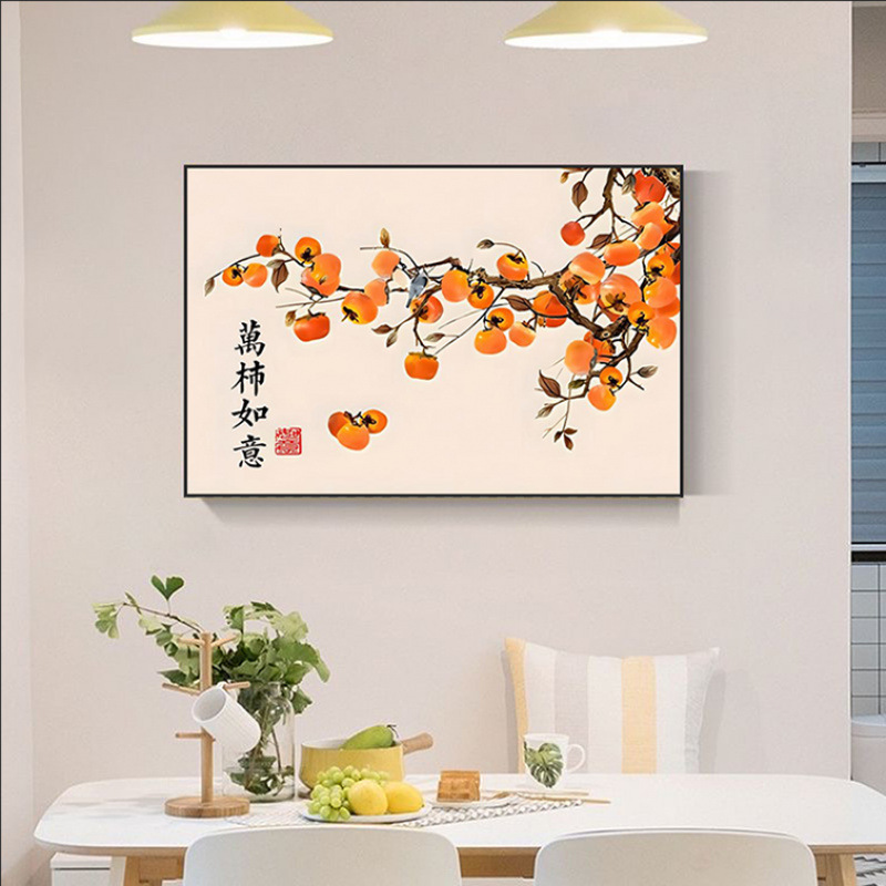 すべてがうまくいくレストラン自己粘着絵画ダイニングルーム廊下壁画モダンなミニマリスト通路ダイニングテーブル背景壁ステッカー装飾画|undefined