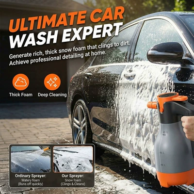 Car cleaning tools — foam watering can for electric