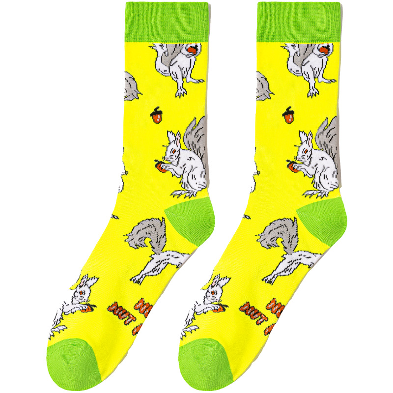 65g Weight Socks Classification Socks Lingerie Type Cotton (more than 50%) Fabric Type A Pair Quantity Casual, Daily Occasion Animal, Color Block Pattern All Seasons Season Unisex Gender Cute Style A Pair Cute Unisex Animal Color Block Cotton (more Than 50%) Crew Socks 20