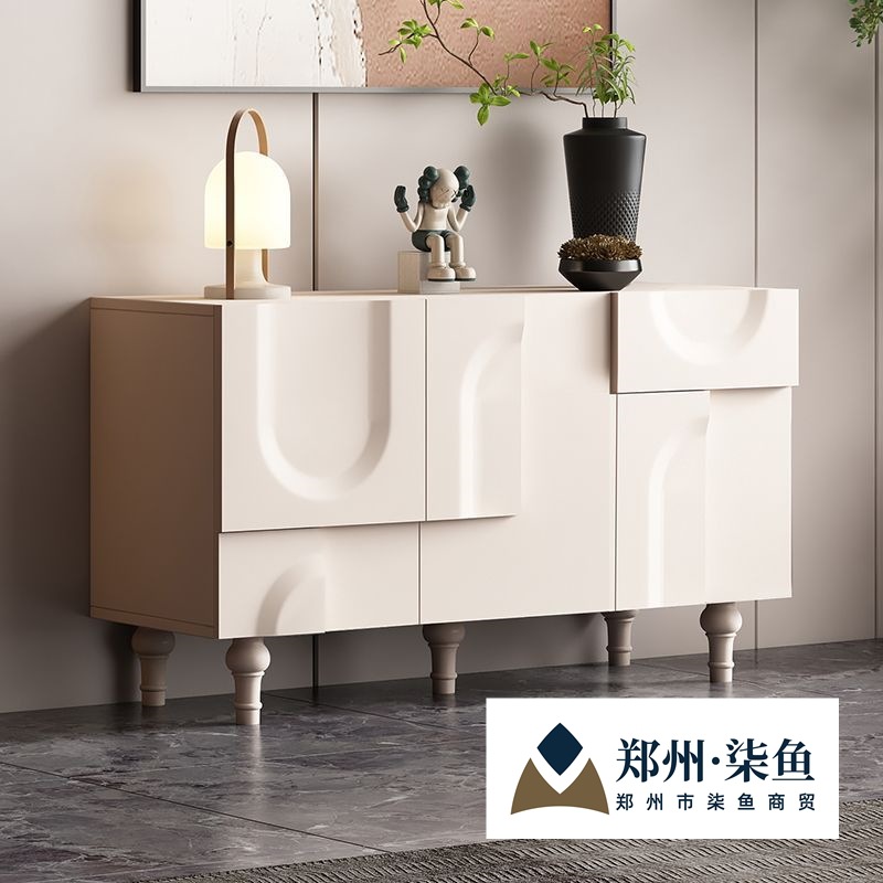 Italian Light Luxury Master Design French Sideboard Luxury Villa Restaurant Living Room Tea Cabinet Multi-Functional Commercial