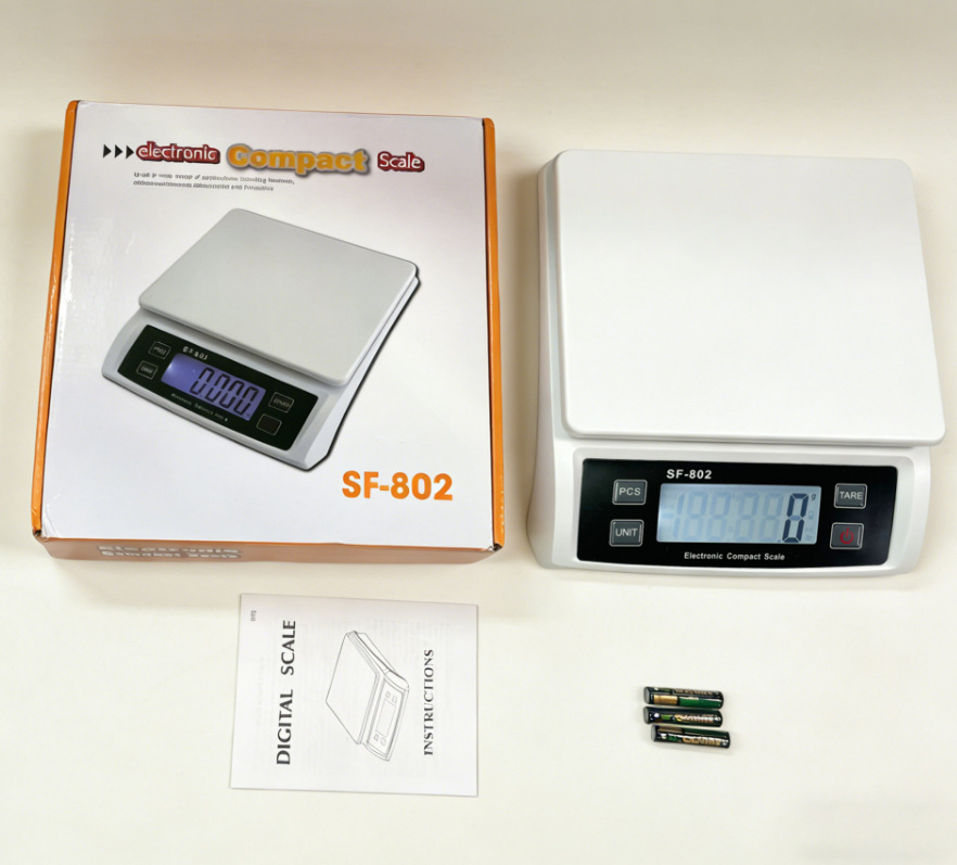 Dış Ticaret SF802 Mutfak Terazisi 30kg Paslanmaz Çelik Elektronik Terazi Kitchen Scale Fırın Elektronik Terazisi Küçük Tezgah Terazisi