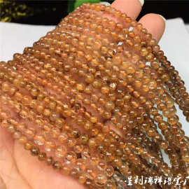 天然金发晶钛金花方形手排单圈手链发丝清晰饱满金艳厂家批发