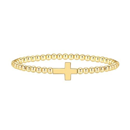 Amazon Cross-Border Gold and Silver Beads Cross Personalized Bohemian Style Women's Fashion Bracelet Jewelry Amazon Cross-Border Gold and Silver Beads Cross Personalized Bohemian Style Women's Fashion Bracelet Jewelry