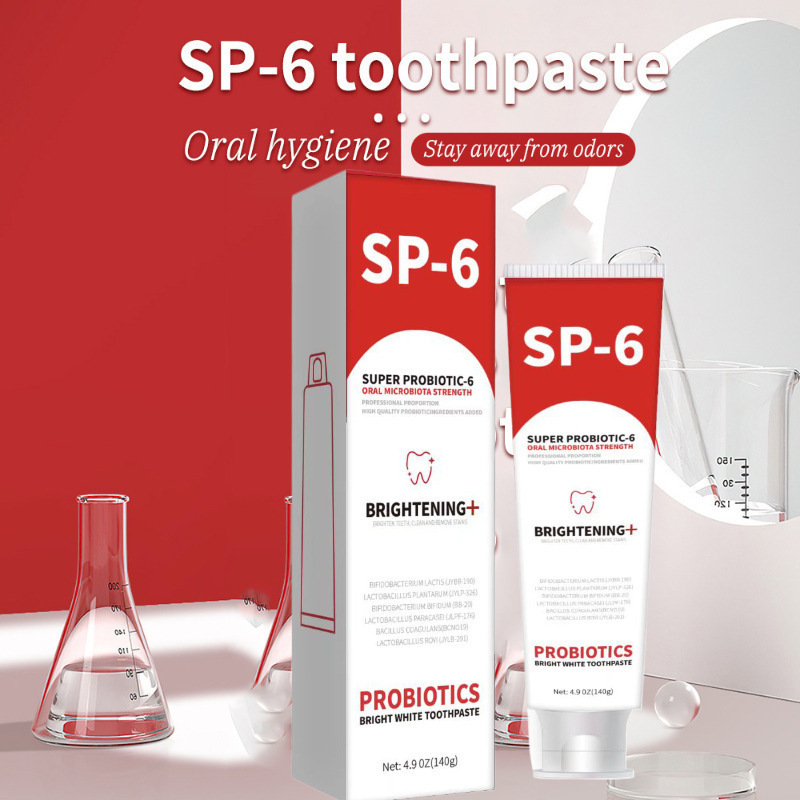 Sp-6 益生菌牙膏去口臭去牙渍亮白口Sp6 Probiotic Toothpaste|undefined