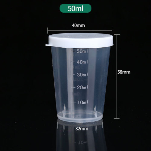 Plastic small measuring cup with scale 10ml20ml30ml50ml100ml scale cup with lid children's measuring cup