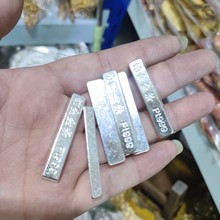 合金仿铂金金条摆件公司开业新房乔迁聚宝盆银条银砖工艺品摆件