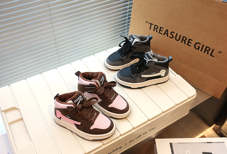 Autunno e inverno nuove ragazze due scarpe sportive casual in cotone scarpe da ragazzo_voghion.com