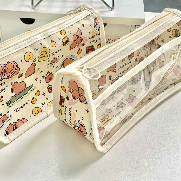 Kabara semi -transparent pen bag