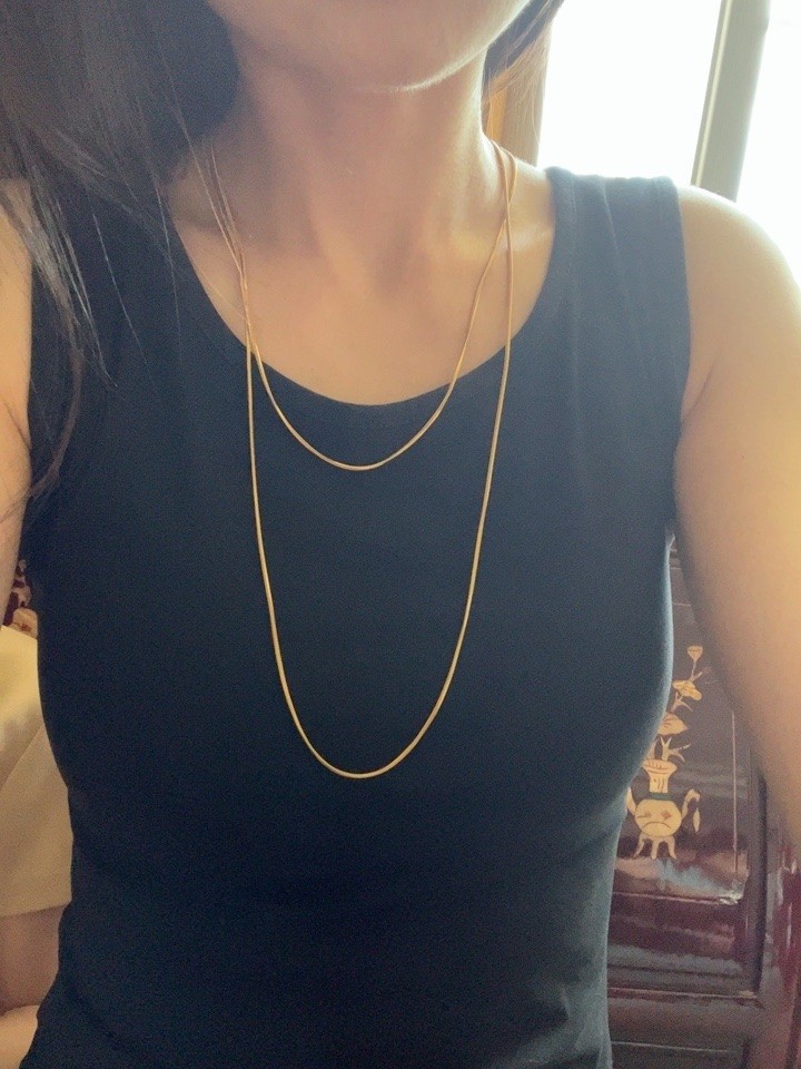 Necklace Classification Simple Style U Shape Titanium Steel Necklace 1 Piece