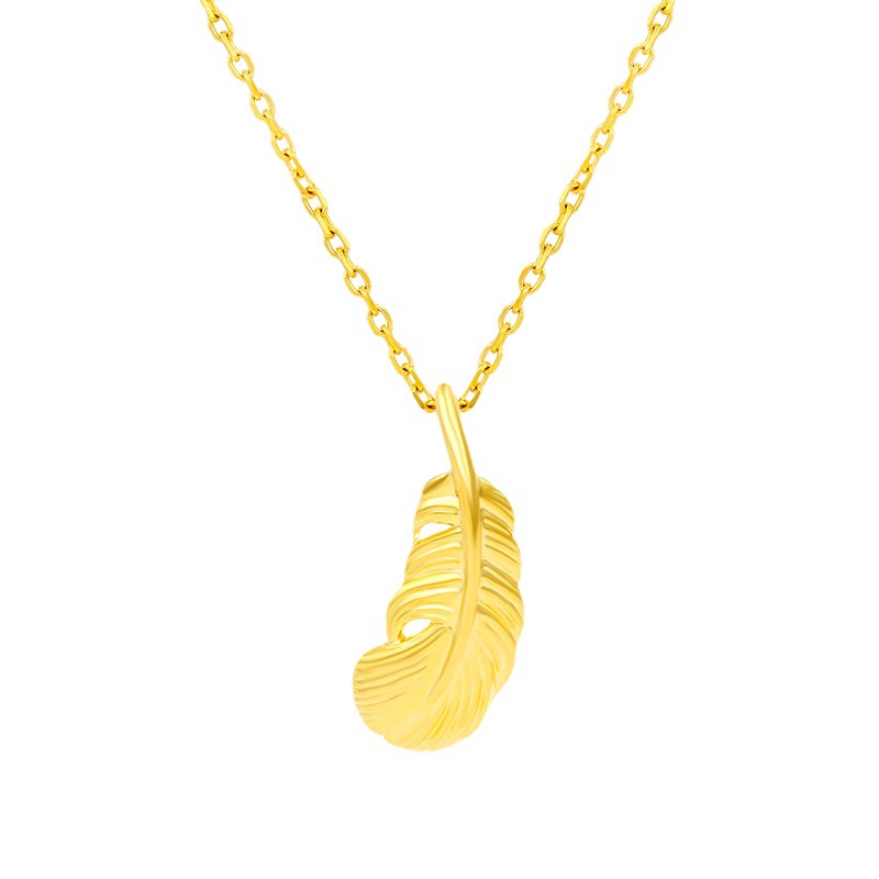 Xuping joyería aleación otoño-invierno amor lenguaje secreto pluma colgante moda femenina simple ala personalidad de la tienda de suministro