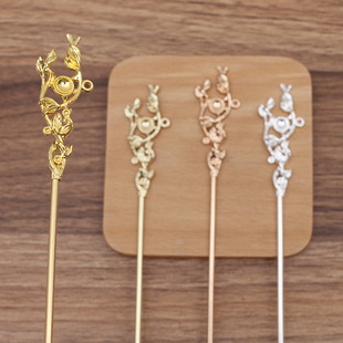 DIY Ancient Style Han Dynasty Accessories Step Shake New Alloy Hair Stick (12866)