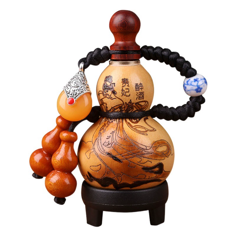 Оптовая Продажа с фабрики небольшая винная Тыква Liaocheng Wenwan ручка штук пчелиный воск против просачивания Автомобильная сумка Ювелирные изделия пчелиный воск против просачивания ручная работа Пирография