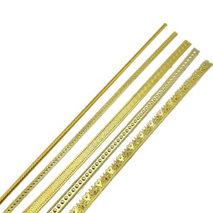 Factory Direct Supply of Plastic Gold Edge Strips, Craft Gift Packaging Edge Strips, Wooden Box Wine Box Decorative Edge Strips