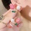 Advanced earrings from pearl, 2022 collection, high-quality style, bright catchy style