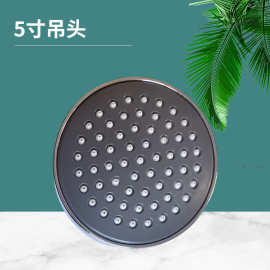 顶仿古淋浴不锈钢不锈喇叭寸古型圆形玫瑰花金色喷头洒喷淋黑